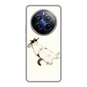 Чехол на тематику: Коты для Realme 12 Plus (Отдых)