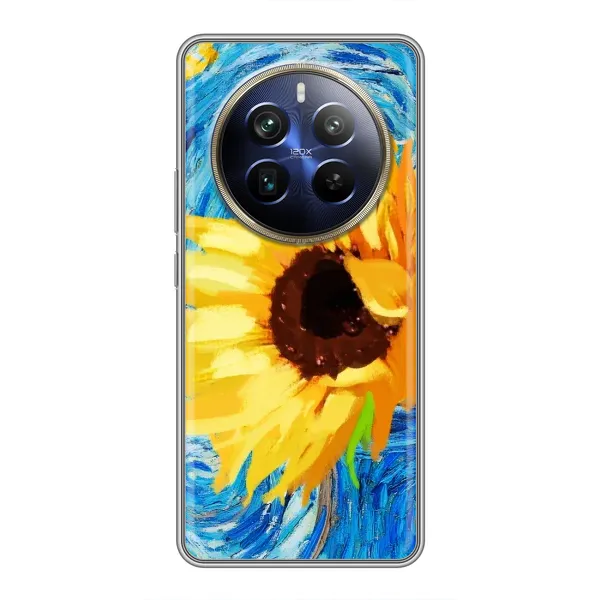 Чехол с рисунком «Подсолнух цветок» для Realme 12 Plus Чехол с рисунком «Подсолнух цветок» для Realme 12 Plus
