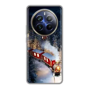 Силіконовий бампер на різдво для Realme 12 Plus (Потяг)