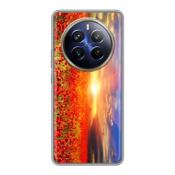 Чехол с рисунком «Поле тюльпанов» для Realme 12 Plus