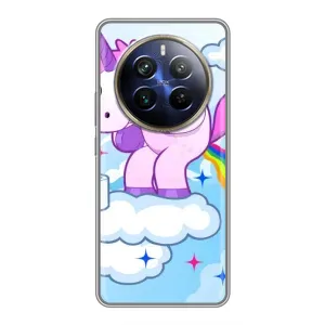 Чохол Unicorn на Realme 12 Plus (Веселка Єдиноріга)