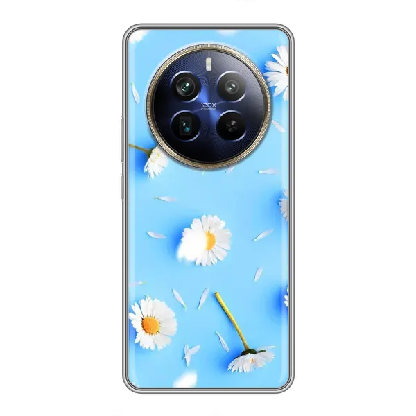 Чехол с рисунком «ромашки на голубом» для Realme 12 Plus