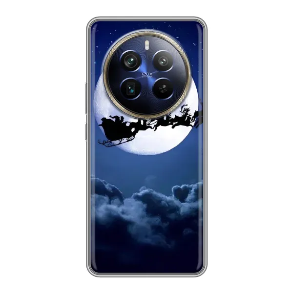 Чехол с рисунком «Санта - луна» для Realme 12 Plus Чехол с рисунком «Санта - луна» для Realme 12 Plus