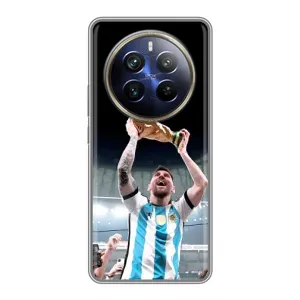 Чехлы Лео Месси Аргентина для Realme 12 Plus (Счастливый Месси)