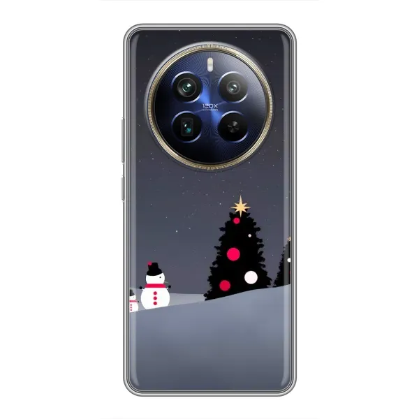 Чехол с рисунком «Снеговички» для Realme 12 Plus