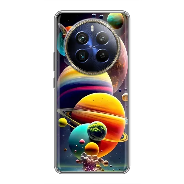 Чехол с рисунком «Солнечна система» для Realme 12 Plus Чехол с рисунком «Солнечна система» для Realme 12 Plus