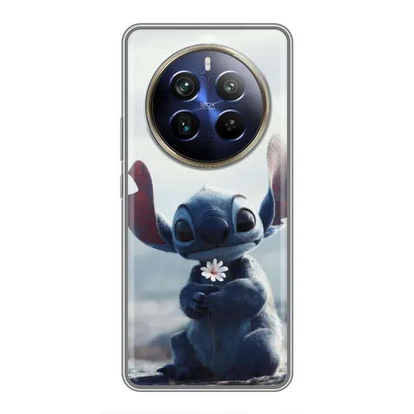 Чехол с рисунком «Стич с цветочком» для Realme 12 Plus Чехол с рисунком «Стич с цветочком» для Realme 12 Plus