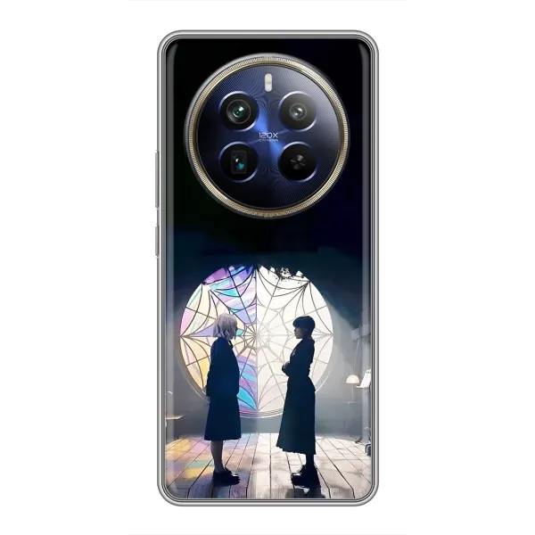 Чехол с рисунком «Уэнсдей и Энди» для Realme 12 Plus