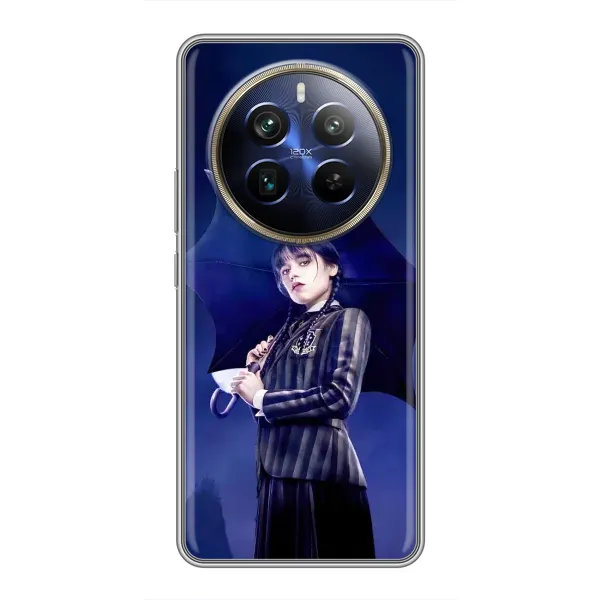 Чехол с рисунком «Уэнсдей с зонтом» для Realme 12 Plus