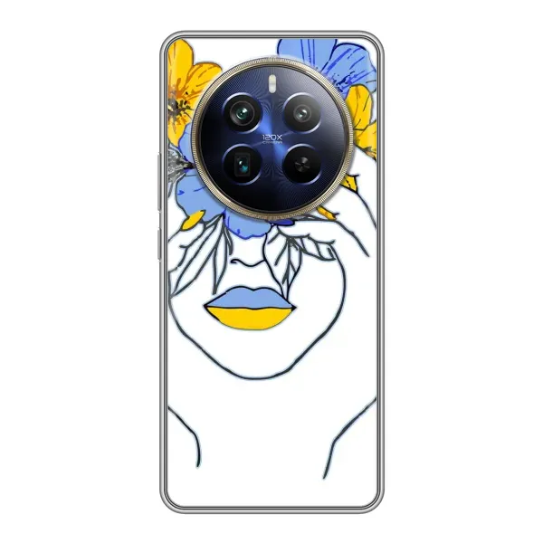 Чехол с рисунком «Украинка на всю голову» для Realme 12 Plus Чехол с рисунком «Украинка на всю голову» для Realme 12 Plus