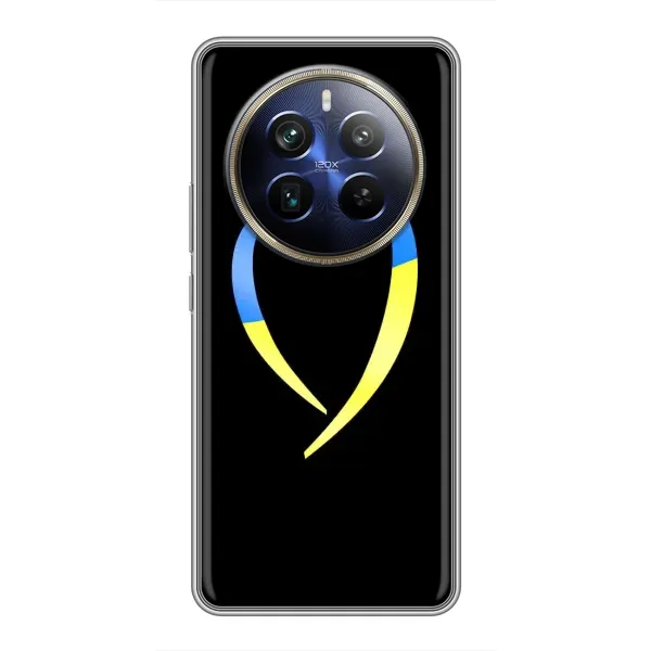 Чехол с рисунком «Украинское сердце» для Realme 12 Plus Чехол с рисунком «Украинское сердце» для Realme 12 Plus