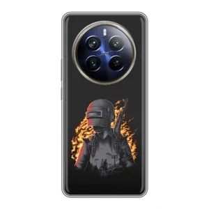 Чохол з картинкою "Герой Pubg" на Realme 12 Plus (В полум'ї)