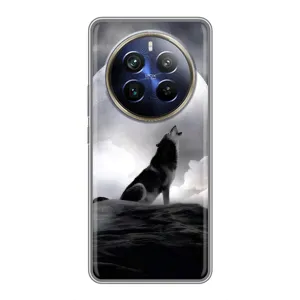 Чохол з Вовком на Realme 12 Plus (Вовк і місяць)