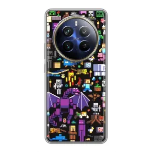 Чохол майнкрафт для Realme 12 Plus (Усі персонажі)
