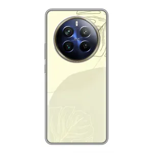 Чохол квітковий дизайн для Realme 12 Plus (Зелений фон)