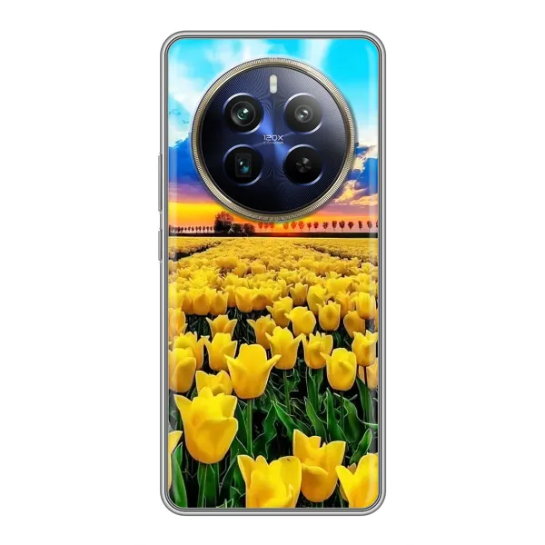 Чехол с рисунком «Желтые тюльпаны» для Realme 12 Plus