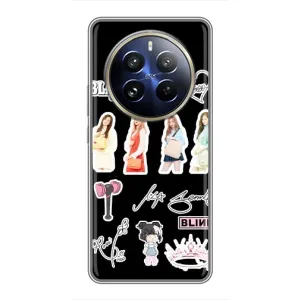 Чехлы с картинкой для Realme 12 Pro Plus (Арт блэкпинг)