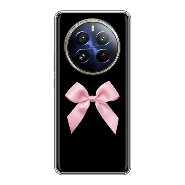 Чехол с рисунком «Бант на черном» для Realme 12 Pro Plus Чехол с рисунком «Бант на черном» для Realme 12 Pro Plus