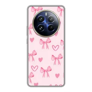 Чохол банти для Realme 12 Pro Plus (Бантики і сердечки)