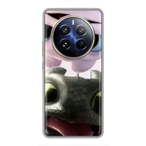 Чехол дракон Беззубик для Realme 12 Pro Plus (Беззубик и Дневная Злость)
