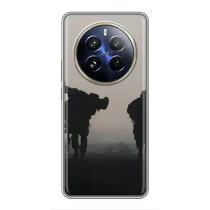 Чехлы на военную тематику для Realme 12 Pro Plus (Бой солдат)