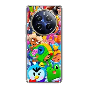 Силиконовый Чехол на Realme 12 Pro Plus с картинкой Brawl Stars (Brawl-Stars)