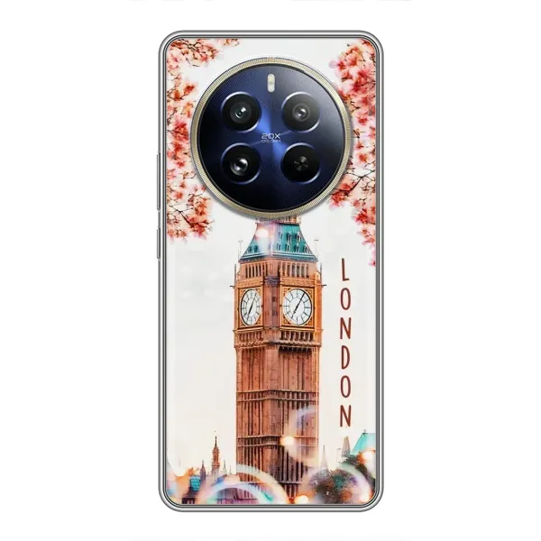 Чехол с рисунком «Часы Лондон» для Realme 12 Pro Plus Чехол с рисунком «Часы Лондон» для Realme 12 Pro Plus