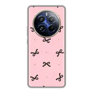 Чохол банти для Realme 12 Pro Plus (Чорні бантики)