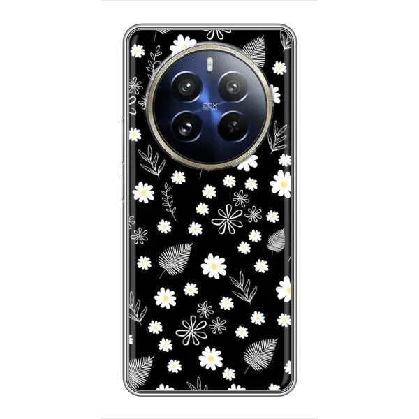 Чехол с рисунком «цветение на чорном» для Realme 12 Pro Plus Чехол с рисунком «цветение на чорном» для Realme 12 Pro Plus