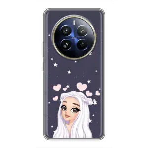 Чохол Стильні дівчата на Realme 12 Pro Plus (Дівчина та серця)