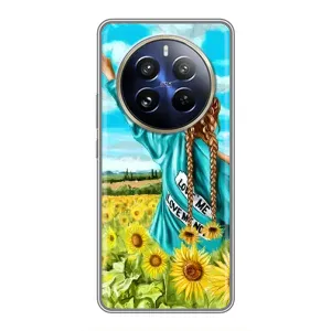 Чохол Стильні дівчата на Realme 12 Pro Plus (Дівчина на полі)