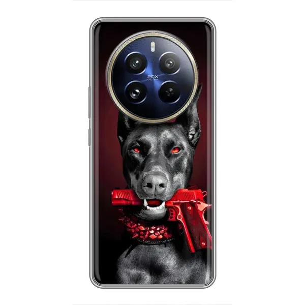 Чохол з малюнком «Доберман злий» для Realme 12 Pro Plus Чохол з малюнком «Доберман злий» для Realme 12 Pro Plus