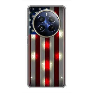 Чехол Флаг USA для Realme 12 Pro Plus (Флаг США 2)