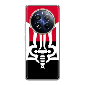 Чехлы УПА (Красно-Чёрный) на Realme 12 Pro Plus (Герб Украины)