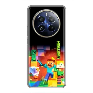 Чехлы для Realme 12 Pro Plus (Персонажи Майн Крафт) (Герой Майнкрафт)