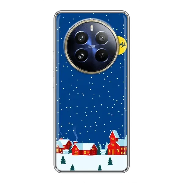 Чехол с рисунком «Город в снегу» для Realme 12 Pro Plus Чехол с рисунком «Город в снегу» для Realme 12 Pro Plus