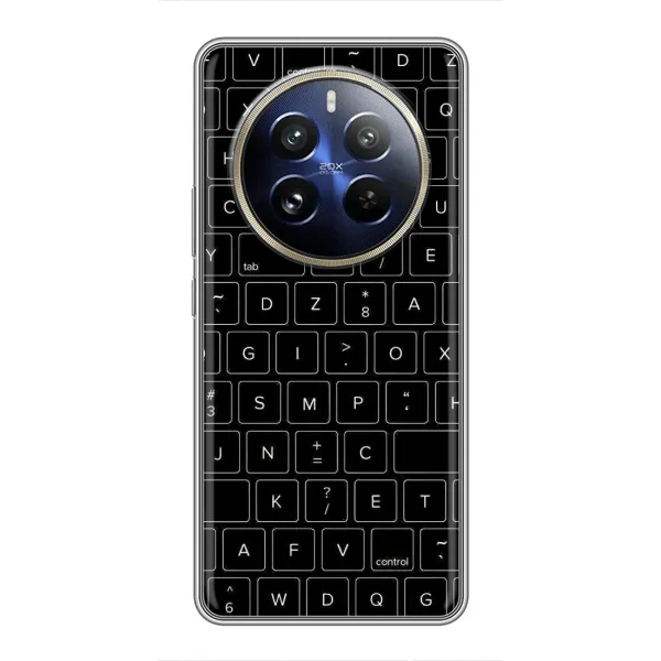 Чехол с рисунком «Клавиатура» для Realme 12 Pro Plus Чехол с рисунком «Клавиатура» для Realme 12 Pro Plus