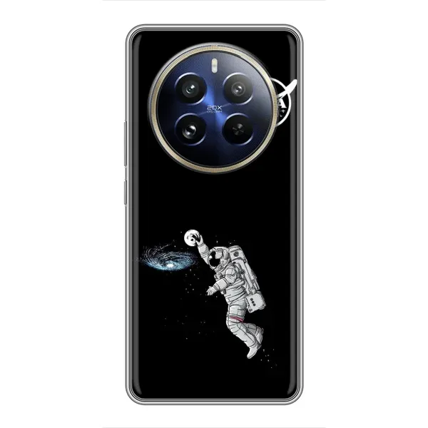 Чехол с рисунком «Космонавт баскетболист» для Realme 12 Pro Plus Чехол с рисунком «Космонавт баскетболист» для Realme 12 Pro Plus