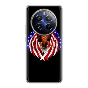 Чехол Флаг USA для Realme 12 Pro Plus (Крылья США)
