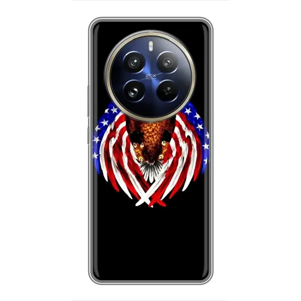 Чехол с рисунком «Крылья США» для Realme 12 Pro Plus Чехол с рисунком «Крылья США» для Realme 12 Pro Plus
