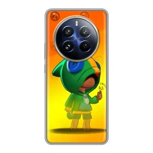 Чехол Бравл Старс для Realme 12 Pro Plus (LEON в кофте)