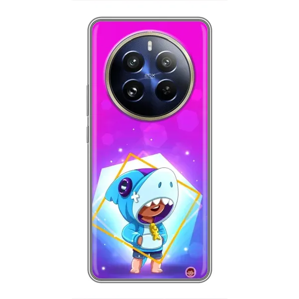 Чехол с рисунком «Леон в костюме Акулы» для Realme 12 Pro Plus