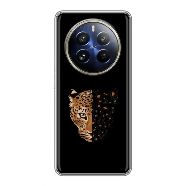 Чехол с рисунком «Леопард на черном» для Realme 12 Pro Plus Чехол с рисунком «Леопард на черном» для Realme 12 Pro Plus