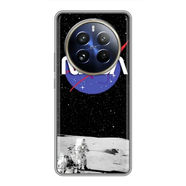 Чехол с рисунком «Nasa на луне» для Realme 12 Pro Plus Чехол с рисунком «Nasa на луне» для Realme 12 Pro Plus