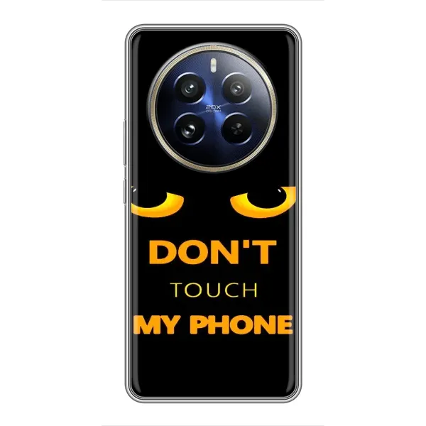 Чехол с рисунком «Не трогай мой телефон» для Realme 12 Pro Plus