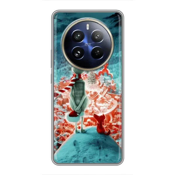 Чехол с рисунком «Новогодний Гринч» для Realme 12 Pro Plus Чехол с рисунком «Новогодний Гринч» для Realme 12 Pro Plus