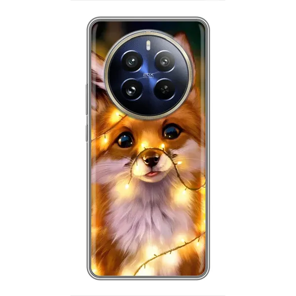 Чехол с рисунком «Новогодний лисенок» для Realme 12 Pro Plus Чехол с рисунком «Новогодний лисенок» для Realme 12 Pro Plus
