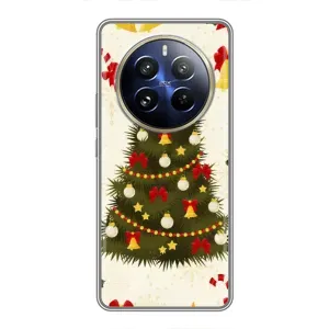 Чехол Новогодняя Елка на Realme 12 Pro Plus (Новогодний принт)