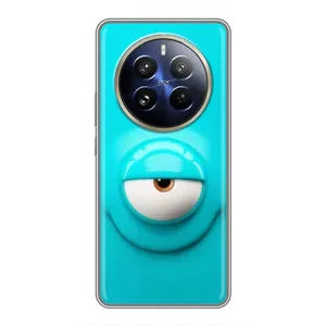 Силиконовые Чехлы (смешные стикеры) для Realme 12 Pro Plus (Одноглазик)