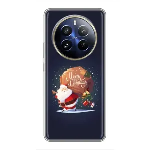 Чехол Санта Клаус для Realme 12 Pro Plus (Подарки от Санты)